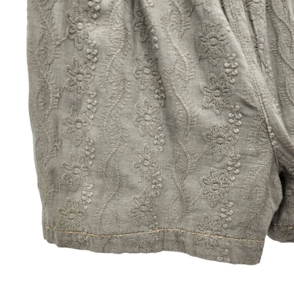 NWT Sunny Studio Floral Embroidered Green Belted Boho Shorts Womens Small - Picture 5 of 11